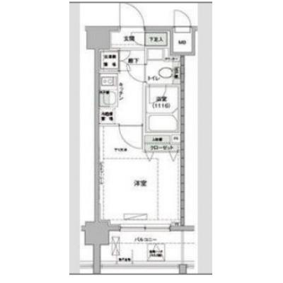 【🎍年末年始大感謝祭🎍】【禁煙🚭】マイナビSTAY東京羽田WEST　402の間取り図