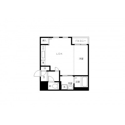 OneLife県立広島病院南【★バストイレ別・独立洗面台・浴室乾燥機付★】の物件間取り図