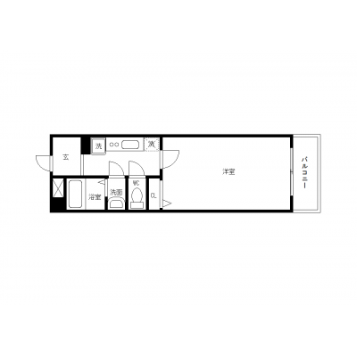 OneLife広島南あさひ【★バストイレ別、独立洗面台・浴室乾燥機付★】の物件間取り図