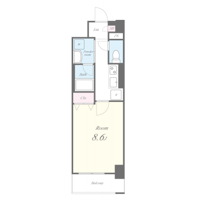 セイワマンスリー吹上公園【2026年2月完成】【禁煙】【ネット無料】の間取り図