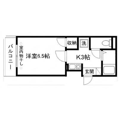 マンスリーマンション長田【インターネット無料・追加料金なし、オートロック付きで安心】の間取り図