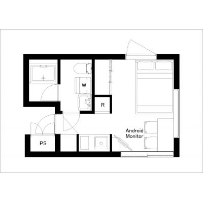 駅から徒歩6分/閑静な住宅街エリア/LEGALAND幡ヶ谷ANNEX 201の物件間取り図