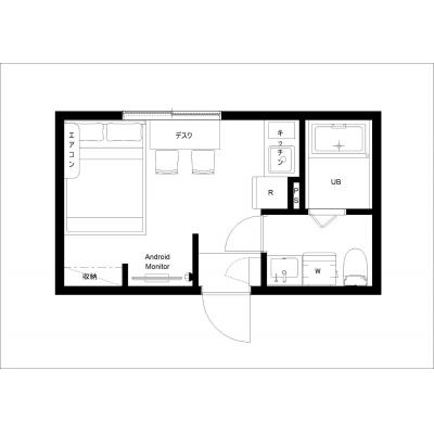 心安らぐグリーンのお洒落ルーム/人気の墨田区エリア/LUNA両国101の物件間取り図