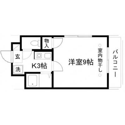 マンスリーマンション長田【インターネット無料・追加料金なし、オートロック付きで安心】の物件間取り図