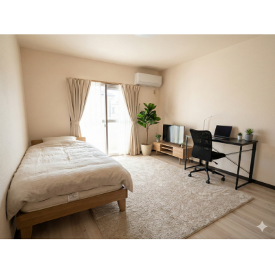 【裾野駅10分】Wi-Fi・家具家電付｜出張向け[SS003]の物件間取り図