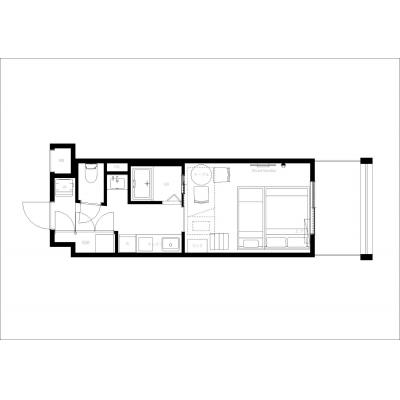 最寄駅から徒歩4分/お洒落な明るいお部屋/スリーゼ城702の間取り図