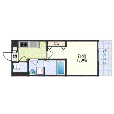 グッドステイ岡山駅南レガリスト■【ハイクラス・Wi-Fi対応・設備充実】の間取り図