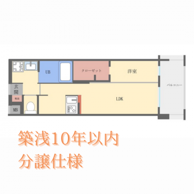 【オレンジマンスリー博多駅東】♪新規OPEN♪ちょうどいい広さで人気の1LDK/セキュリティ重視/禁煙ルーム/Wi-Fi無料の物件間取り図