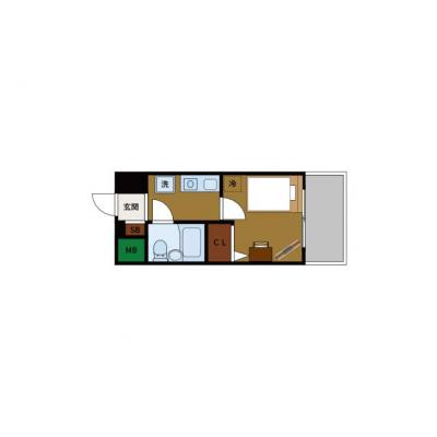 【天王寺駅まで10分】駅近×静音｜禁煙｜家具家電一式｜個人歓迎｜BraTTo天王寺駅前Ⅲの間取り図