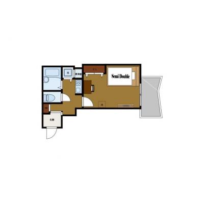 【太子橋今市駅徒歩２分】駅近×静音｜禁煙｜家具家電一式｜個人歓迎｜BraTTo太子橋今市駅前の間取り図