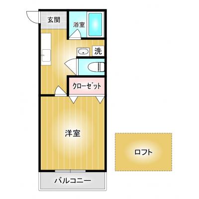コスパだけじゃない“快適さ重視”マンスリータウン【群大病院まで車で9分・Wi-Fi無料】ＭＴ前橋下沖町Ｂ201の間取り図