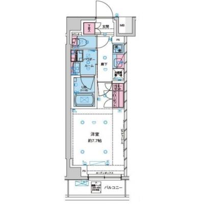 【🎉初期費用オフ｜お得なキャンペーン】【禁煙🚭/Wi-Fi無料🌐】マイナビSTAY西新井2　606の物件間取り図