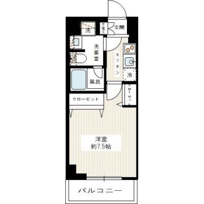 マンスリーステージ蒲田7の間取り図