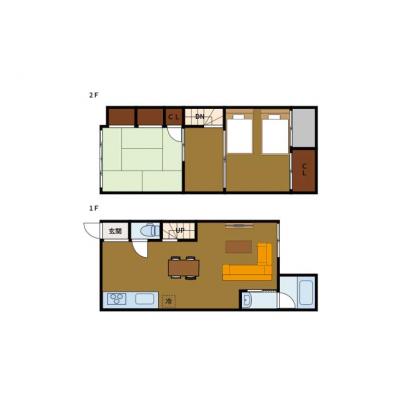BraTTo京都駅東貸家Ⅱ【🏠広々3LDK🏠】七条駅 徒歩 7分🚃の間取り図