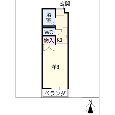 アルDEスリー本陣　205の物件間取り図