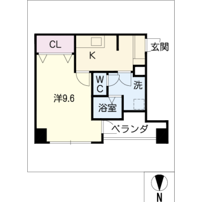 アルDEスリー名駅　703の間取り図