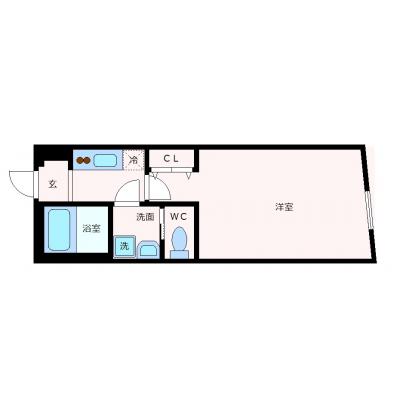 OneLife根津駅前【▼室内見学可（※空室状況により、応相談）▼バストイレ別・オートロック付き】の間取り図