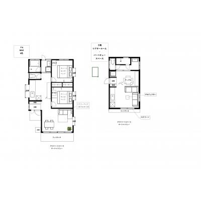海に囲まれた恩納村北でワーケーション可能　SEA EIRENE hillstopの間取り図