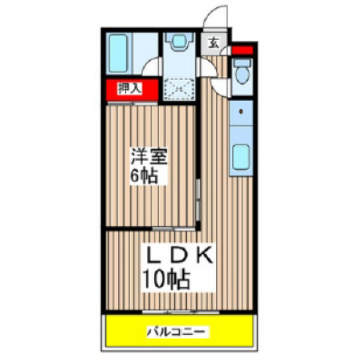 【キャンペーン価格適用中！】リスポーン志木02【2人入居可！ソファベッド＆無料WIFI付 402号室】の物件間取り図