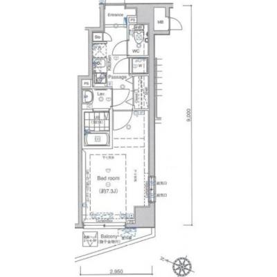 【🌷新生活応援キャンペーン🌷】【禁煙🚭/Wi-Fi無料🌐】マイナビSTAYトワイライトヒルズ大宮新都心　502の物件間取り図