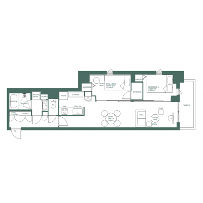 Weave Place -Kinshichoの物件間取り図