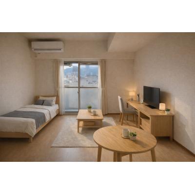 大津赤十字病院近く🏥家具家電付き✨大津駅徒歩7分🚉いちばんちマンスリー大津駅前３の間取り図