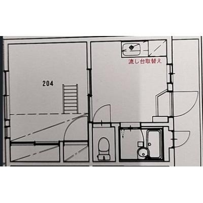 ドエルミツバ緑ヶ丘B棟　北九州市小倉北区板櫃町（インターネット無料、キッチン用品などの備品設置）の物件詳細の物件間取り図