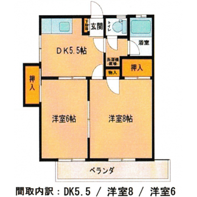 【令和８年２月OPEN！セブンイレブンまで徒歩２分・西部工業団地近く・最大４名可】メゾン八代205【駐車場 無料　家具・家電付】の間取り図