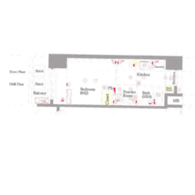 【🌷新生活応援キャンペーン🌷】【禁煙🚭/Wi-Fi無料🌐】マイナビSTAYモダン北千住　701の物件間取り図