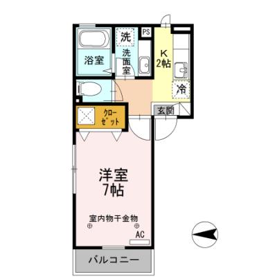 2026/07/15以降入居可能　D-ROOMマンスリー【ルピナスシャトー】インターネット使い放題！の物件間取り図