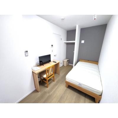 🔷🔹🔸🔶⭐25年12月新築♪⭐1K角部屋⭐2口コンロ・浴室乾燥機など設備充実が充実しています⭐【禁煙&Wi-Fi無料】⭐🔶🔸🔹🔷「K34」の物件間取り図