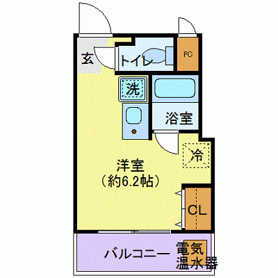 OneLife青葉通りWEST【★室内見学可（※空室状況により、応相談）駅近！バストイレ別】の物件間取り図