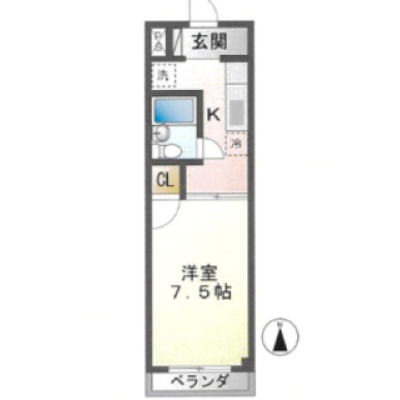 三島駅徒歩4分📺家具家電完備✨Wi-Fi無料✨TM108の物件間取り図