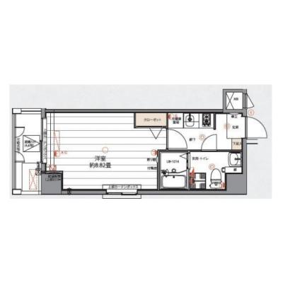 【🌷新生活応援キャンペーン🌷】【禁煙🚭】マイナビSTAYトワイライト浮間舟渡　203の間取り図