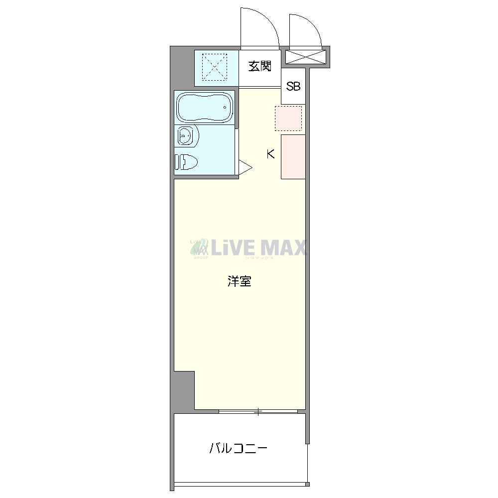 マンスリーリブマックス那覇松山ウッドサイド『WI-FI完備・50型TV・禁煙部屋・ツインベッド・ドラム式洗濯機・洗浄機能付便座』の物件間取り図