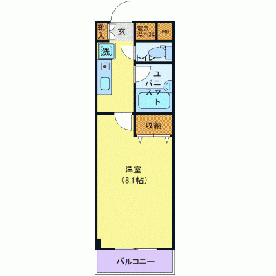 OneLife北仙台フロント【★室内見学可（※空室状況により、応相談）駅近！バストイレ別】の間取り図
