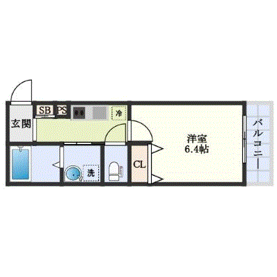 マンスリーリブマックス平野駅アレグリア※【設備充実】≪エクセレントシリーズ≫の物件間取り図
