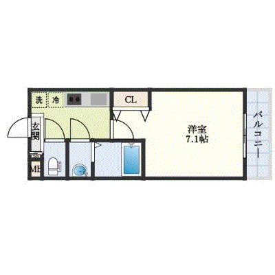 グッドステイ千里丘コア◇【ハイクラス・禁煙・設備充実】の物件間取り図