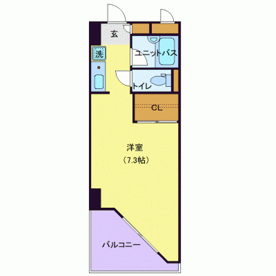 OneLife宮城野キャッスル【★駅5分！バス・トイレ別】の物件間取り図