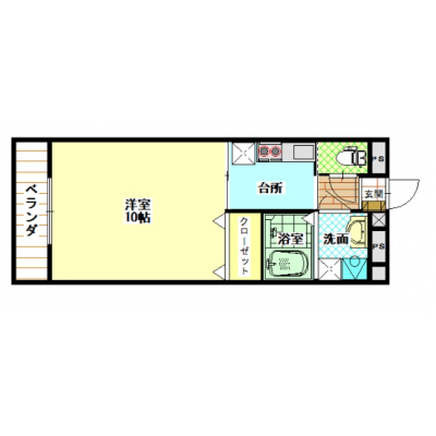 KIT【金沢港エリア♪】駐車場有☆Wi-Fi無料☆オール電化の物件間取り図