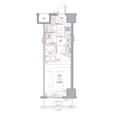 【🎉初期費用オフ｜お得なキャンペーン】【禁煙🚭/Wi-Fi無料🌐】マイナビSTAYお花茶屋水戸街道通り　905の物件間取り図