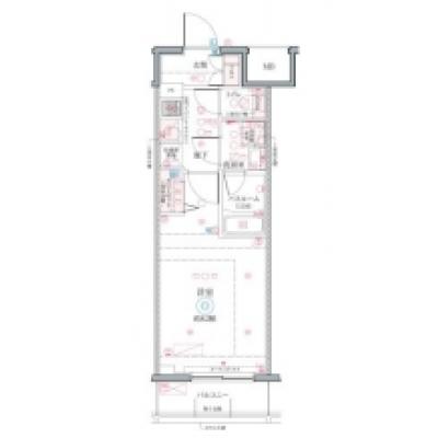 【🎉初期費用オフ｜お得なキャンペーン】【禁煙🚭/Wi-Fi無料🌐】マイナビSTAYお花茶屋水戸街道通り　906の物件間取り図