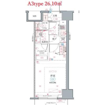 【🎉初期費用オフ｜お得なキャンペーン】【禁煙🚭/Wi-Fi無料🌐】マイナビSTAYお花茶屋水戸街道通り　1003の物件間取り図