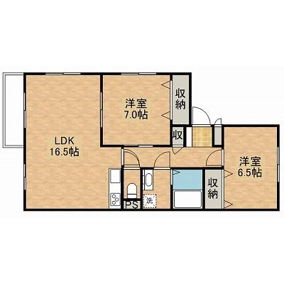 ラ・メールⅡの間取り図