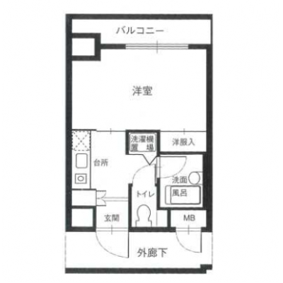 【60日以上の利用でお得🌈】【禁煙🚭/Wi-Fi無料🌐】マイナビSTAYミライエ池袋明治通り　601の物件間取り図