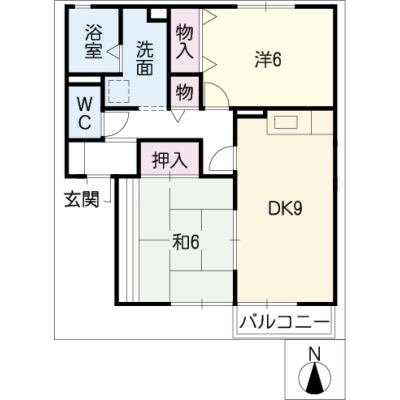 アルDEスリー鈴鹿ファミール　A202の物件間取り図