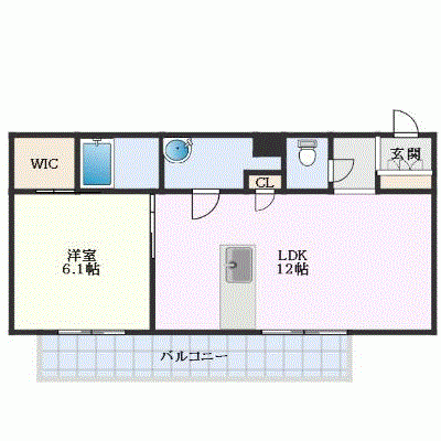 OneLife箱崎駅東リーチ【★1LDK！設備充実！】の物件間取り図