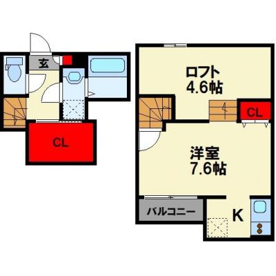 トーマンスリー飯塚市東徳前17番☆デザイナー物件☆ネット無料の物件間取り図