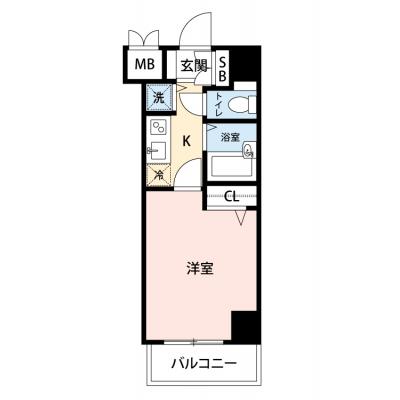 【🎉初期費用オフ｜お得なキャンペーン】【禁煙🚭/Wi-Fi無料🌐】マイナビSTAYミライエ渋谷本町　1504の物件間取り図