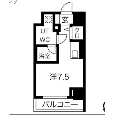 【🌷新生活応援キャンペーン🌷】【禁煙🚭/Wi-Fi無料🌐】マイナビSTAY川崎グランデ　1105の間取り図